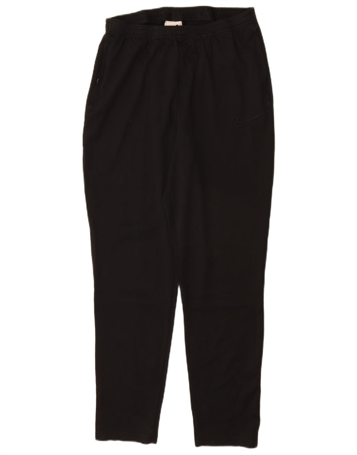 Nike Womens Dri Fit Tracksuit Trousers UK 14 Large  Black Polyester