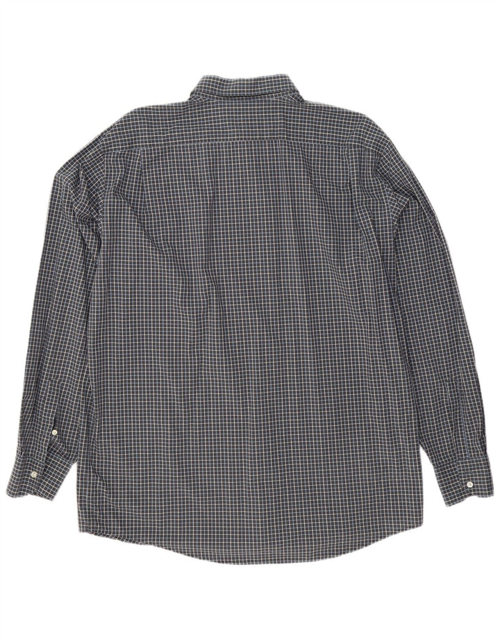 Lacoste Mens Regular Fit Shirt Size 45 XL Grey Check Cotton