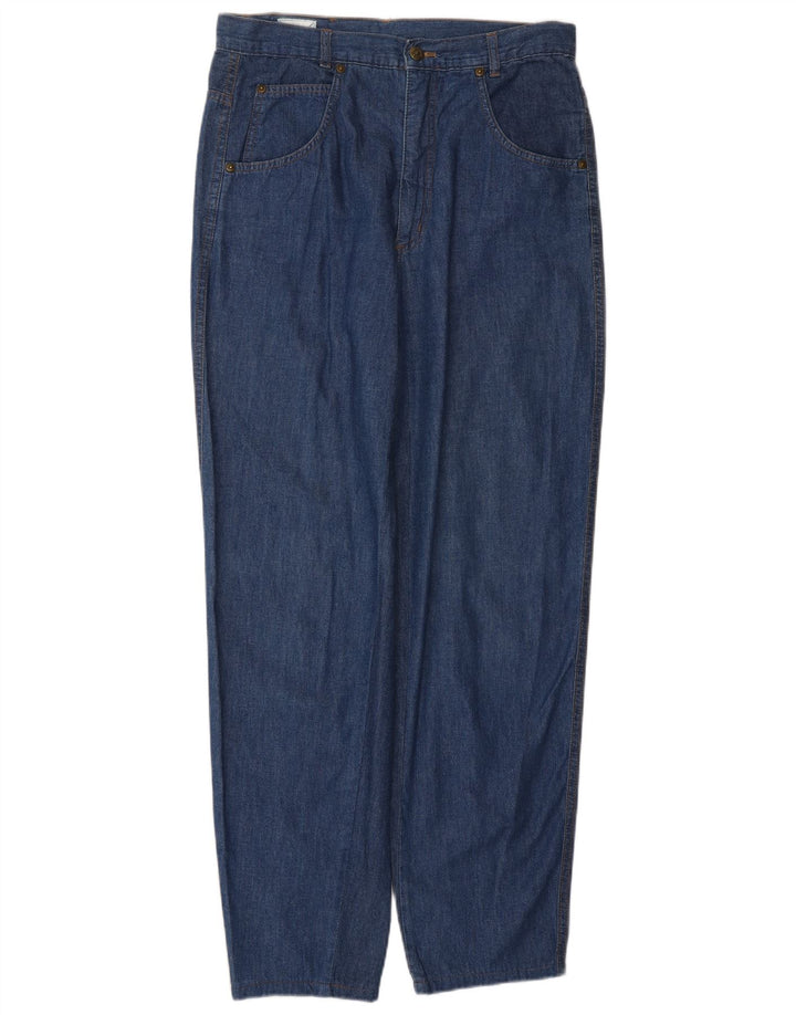 FENDI Womens High Waist Tapered Jeans IT 46 Large W30 L29 Blue Classic