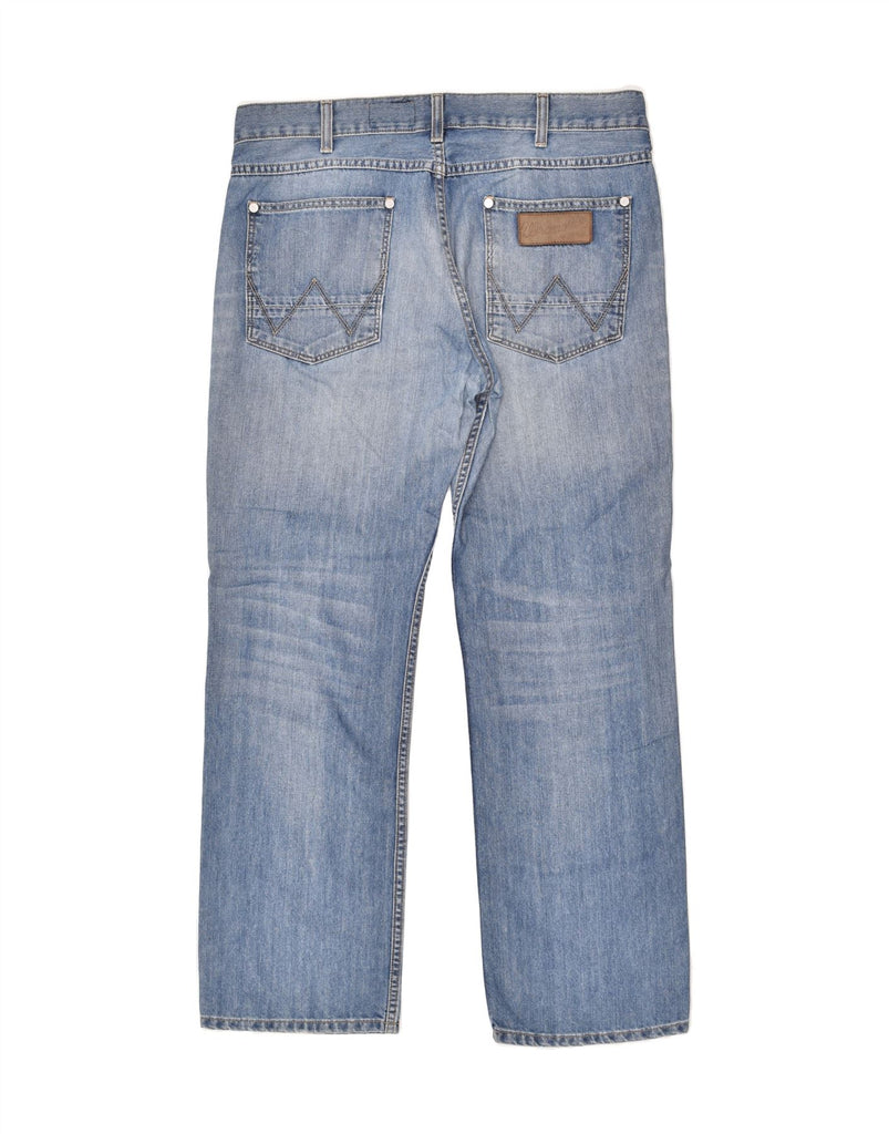 WRANGLER Mens Ace Straight Jeans W34 L30 Blue Cotton Vintage Wrangler and Second-Hand Wrangler from Messina Hembry 