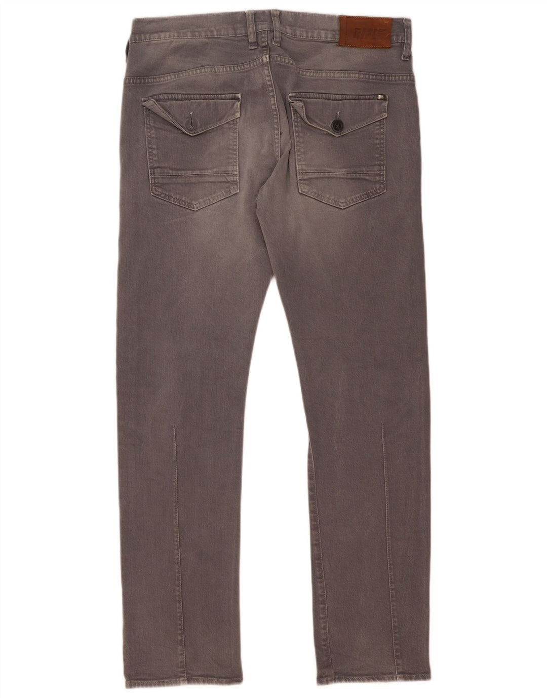 Rifle Mens Slim Jeans W32 L31 Grey Cotton
