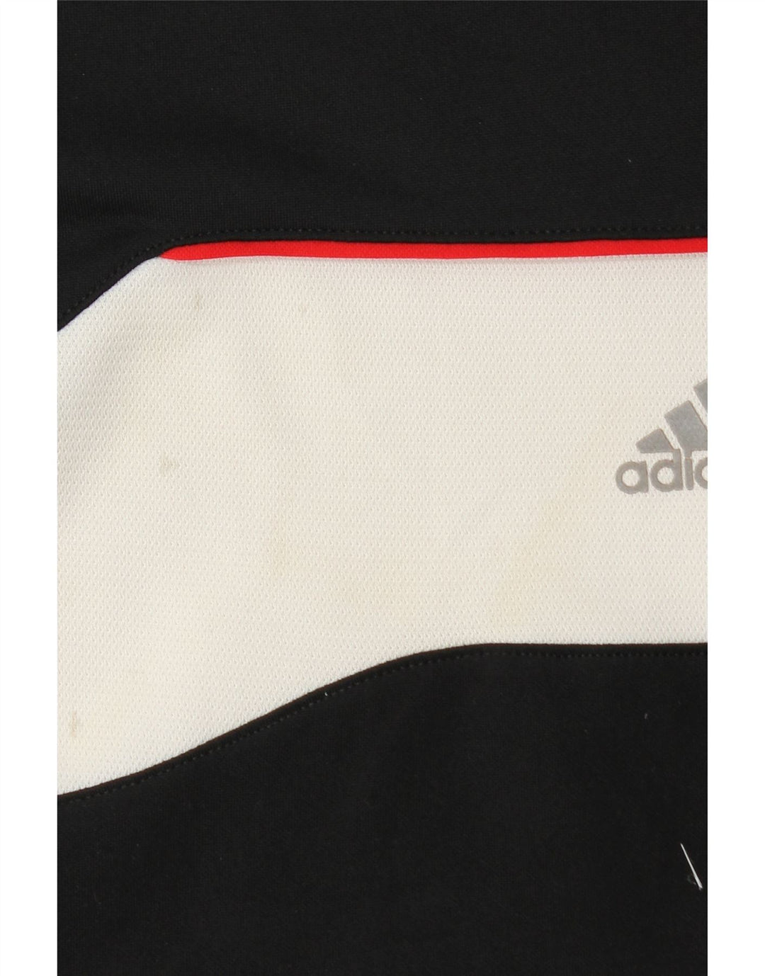 ADIDAS Mens T-Shirt Top Medium Black Colourblock Polyester