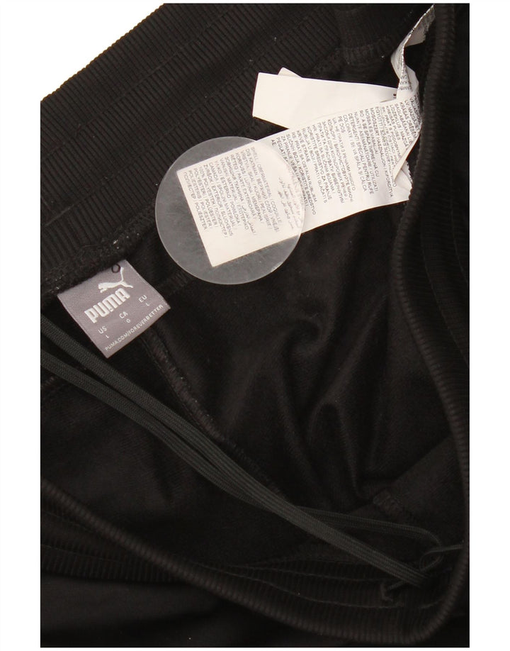 PUMA Mens Tracksuit Trousers Joggers Large  Black Polyester