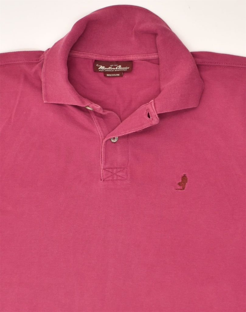 MARLBORO CLASSICS Mens Polo Shirt Medium Burgundy Cotton | Vintage Marlboro Classics | Thrift | Second-Hand Marlboro Classics | Used Clothing | Messina Hembry 