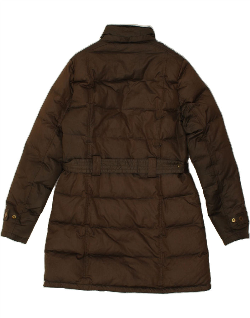 BARBOUR Womens Padded Coat UK 12 Medium Brown Vintage Barbour and Second-Hand Barbour from Messina Hembry 