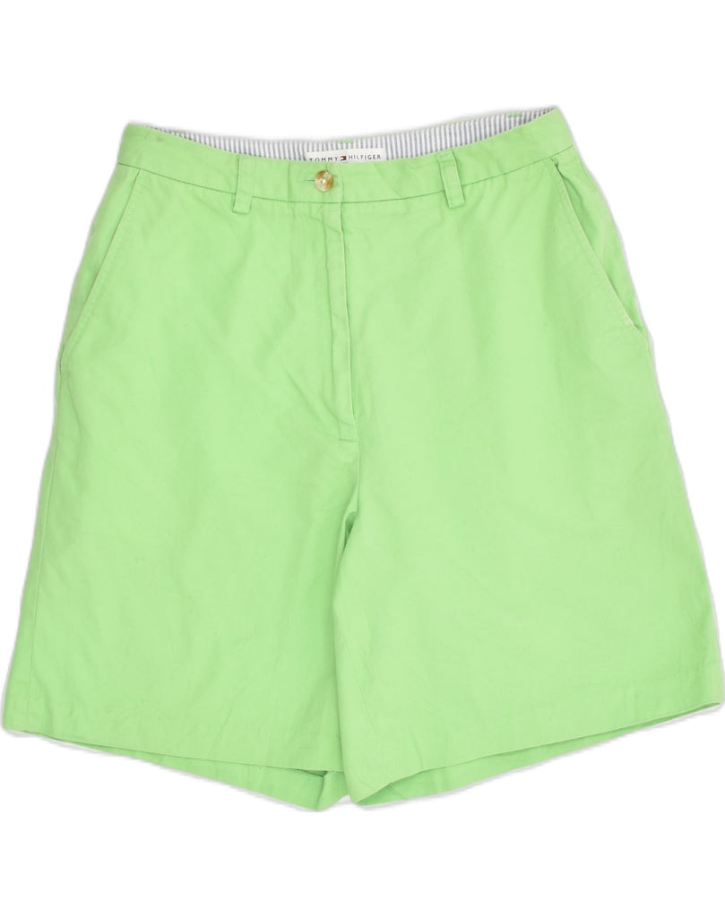 TOMMY HILFIGER Womens Chino Shorts US 6 Medium W28  Green Cotton | Vintage Tommy Hilfiger | Thrift | Second-Hand Tommy Hilfiger | Used Clothing | Messina Hembry 