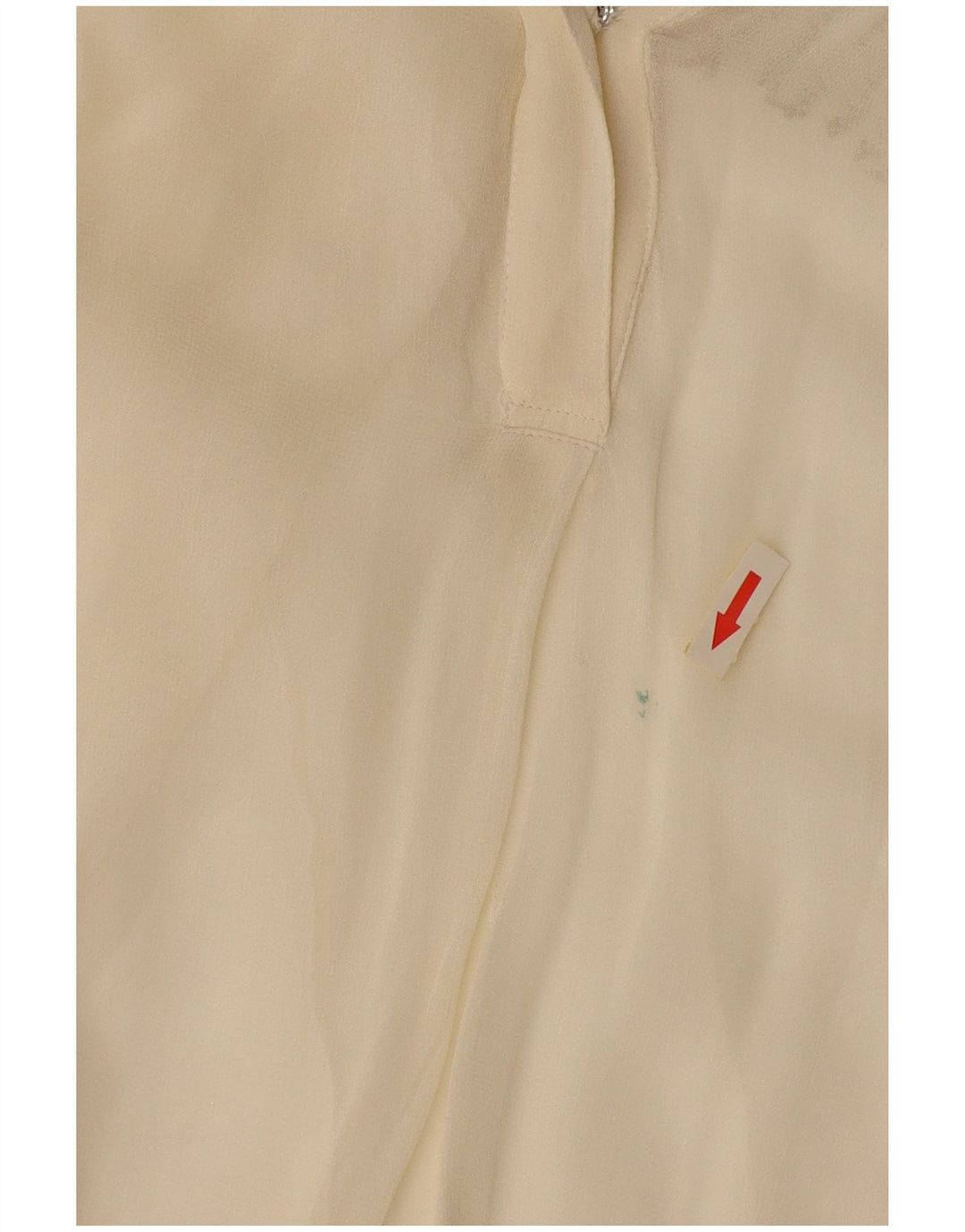 Mango Womens See Through Blouse Top UK 12 Medium Off White Viscose