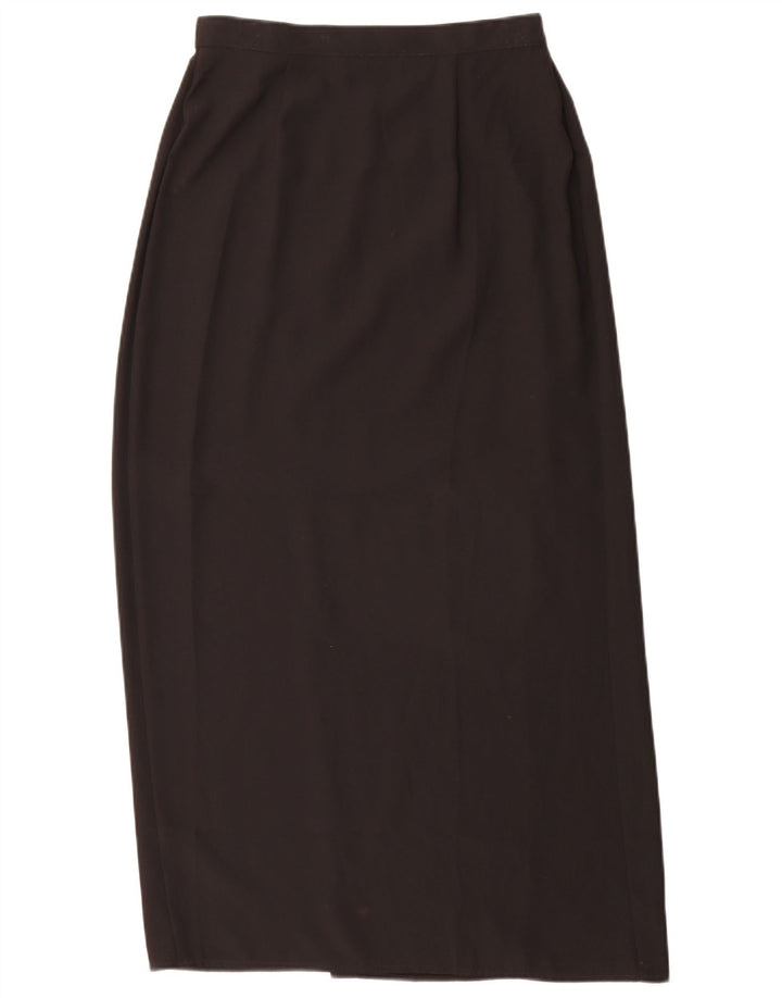 Marks & Spencer Womens Wrap Skirt UK 12 Medium W28  Black Polyester