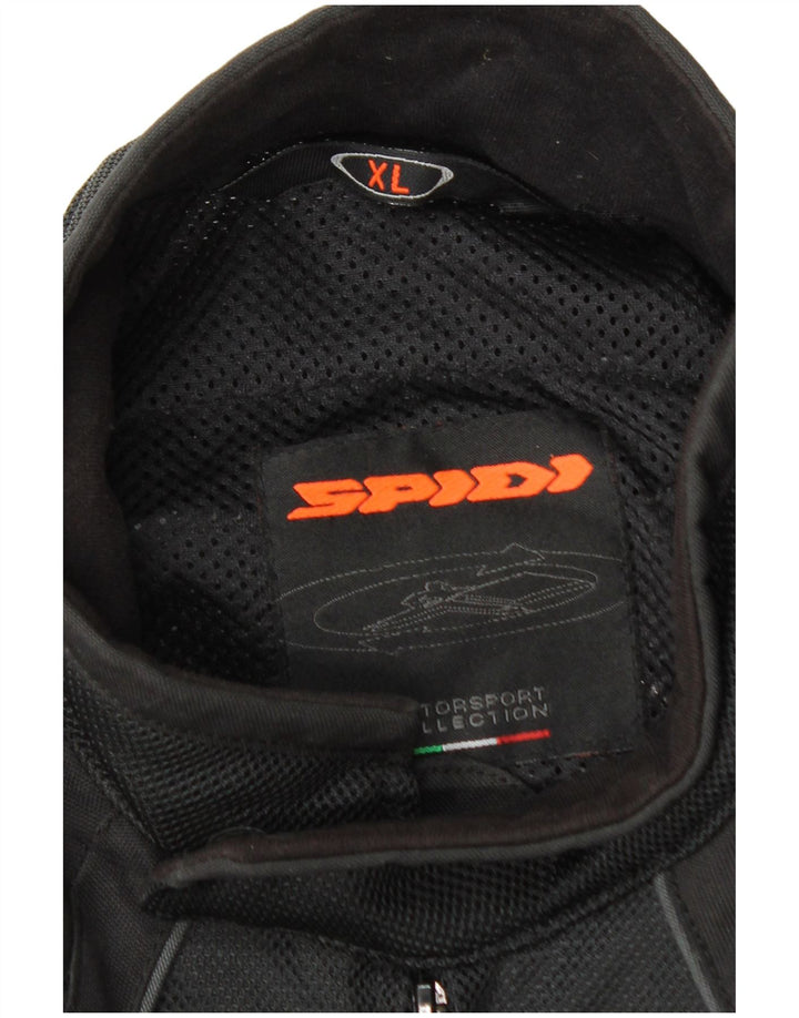 SPIDI Mens Graphic Racer Jacket UK 42 XL Black