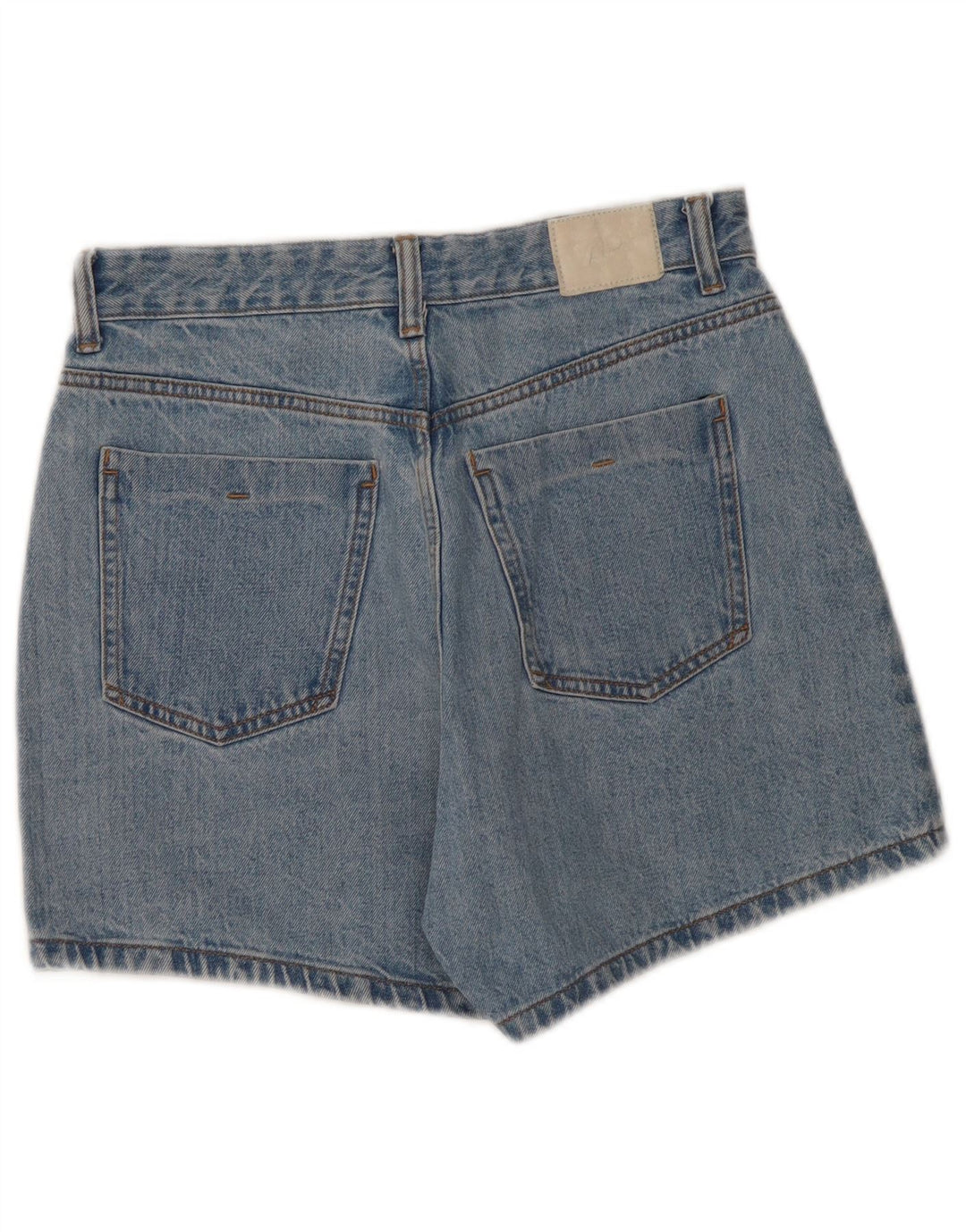 Zara Womens High Waist Denim Shorts EU 40 Medium W30 Blue