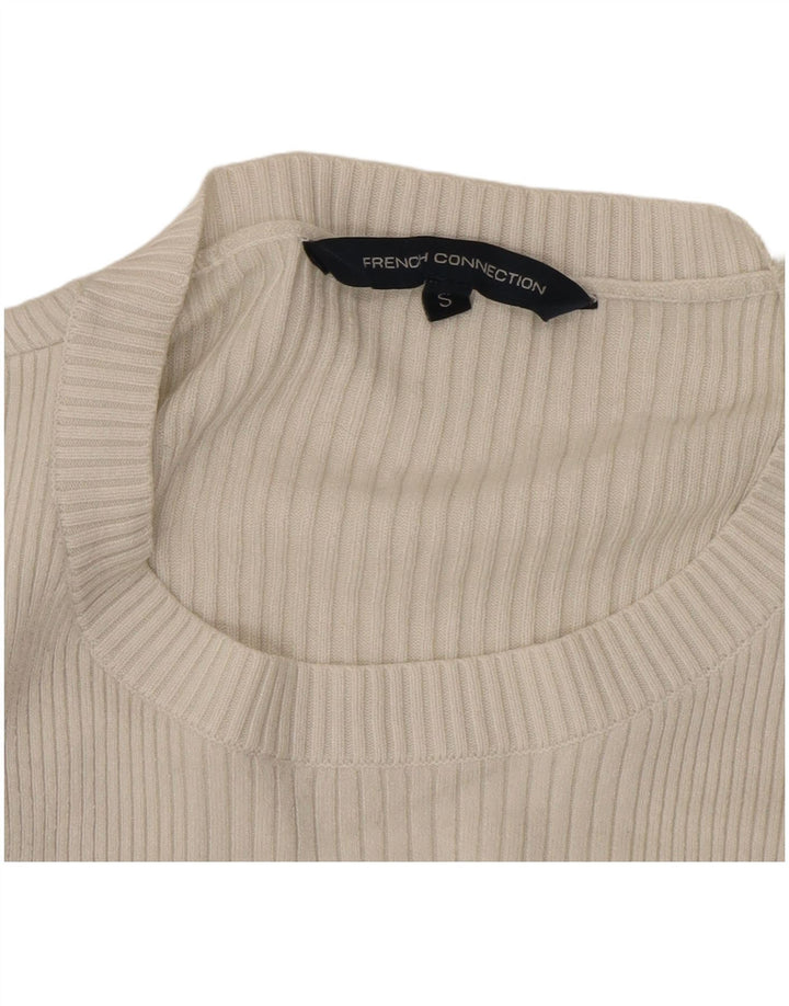 French Connection Womens Top Long Sleeve UK 10 Small White