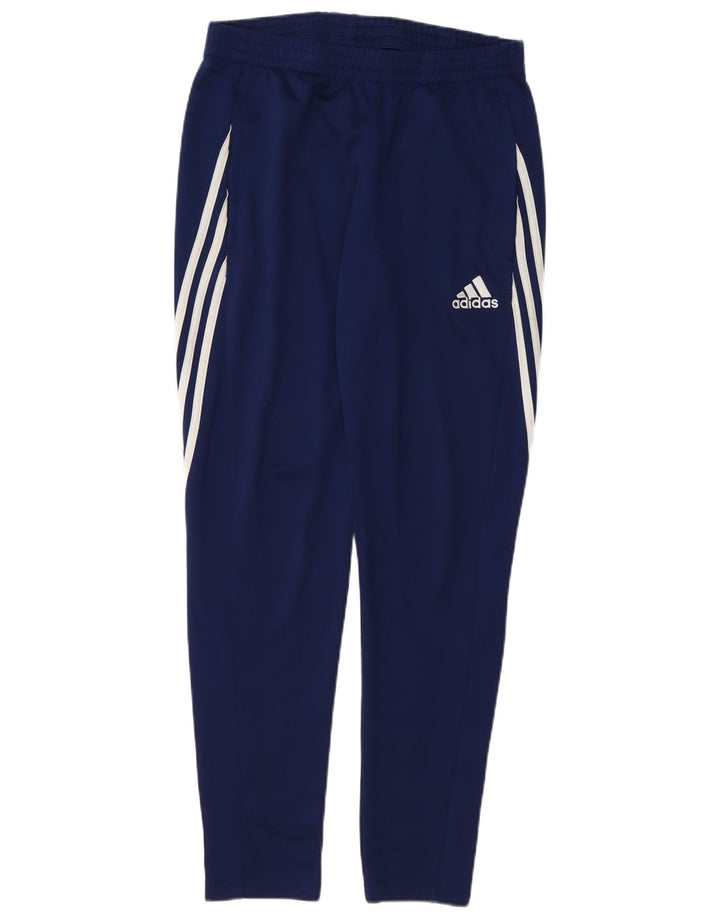 Adidas Mens Climalite Tracksuit Trousers Medium  Navy Blue Polyester