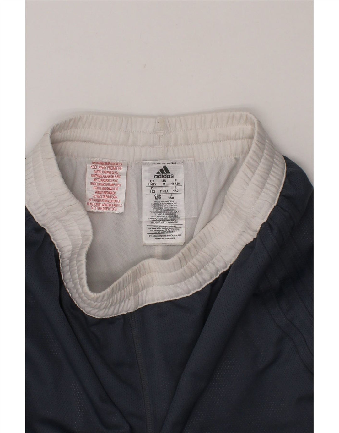 ADIDAS Boys Sport Shorts 11-12 Years Grey Polyester Vintage Adidas and Second-Hand Adidas from Messina Hembry 