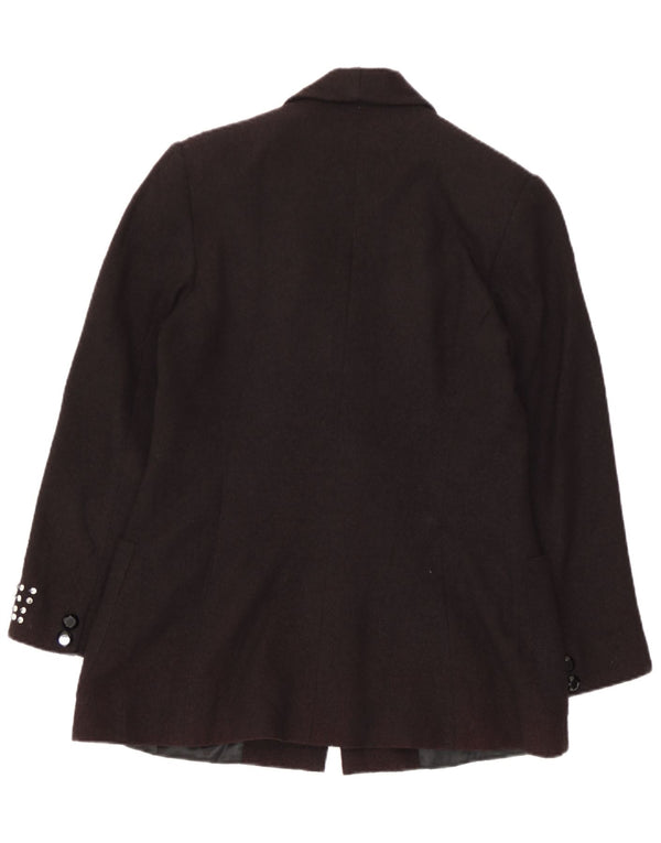 Vintage Womens 1 Button Blazer Jacket IT 46 Large Black