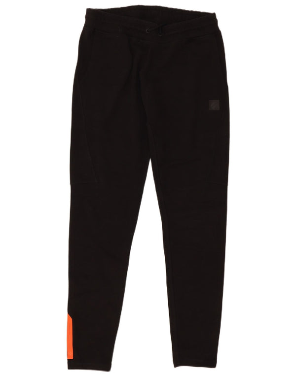 Superdry Mens Tracksuit Trousers Medium Black Colourblock Cotton