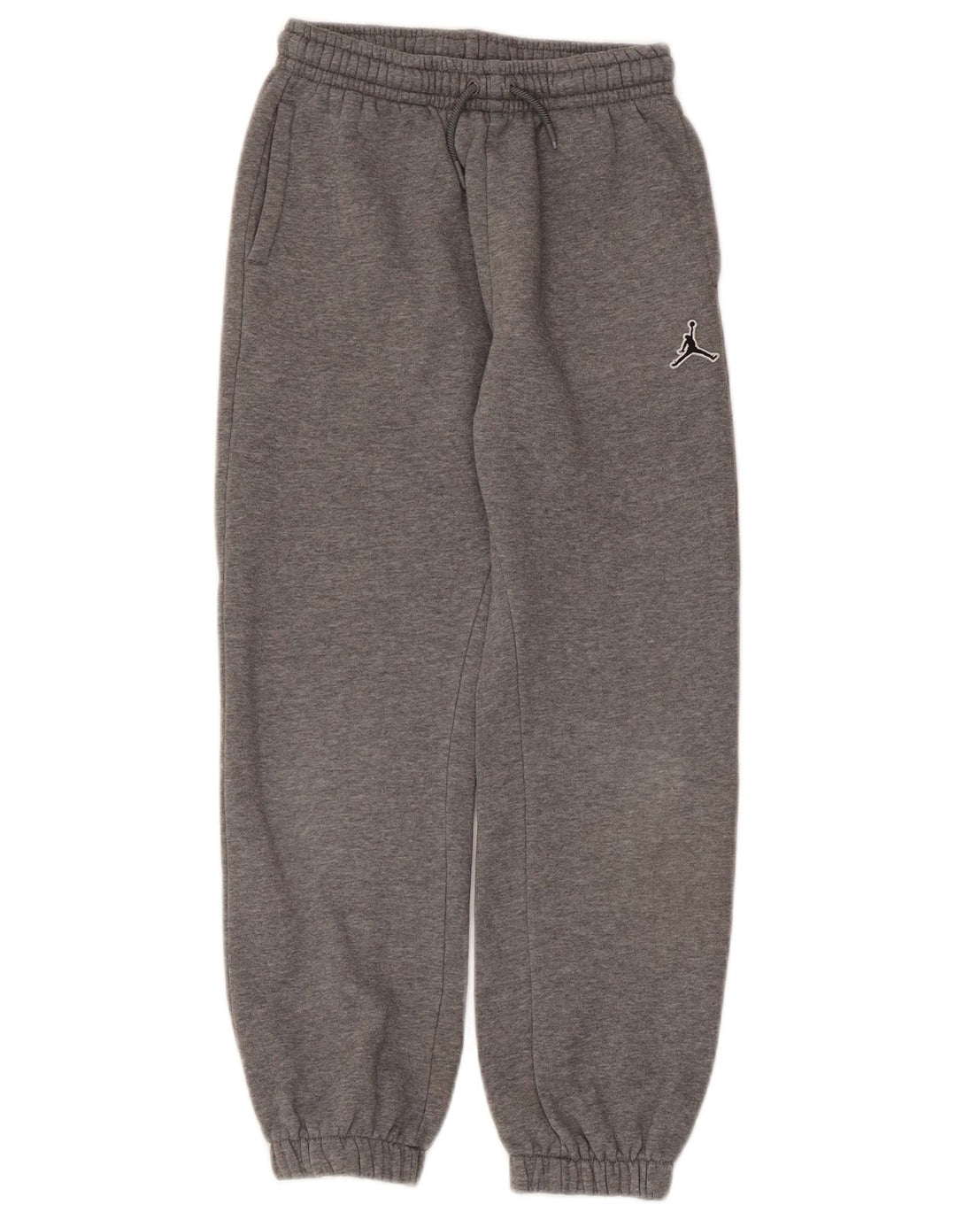 JORDAN Boys Tracksuit Trousers Joggers 10-11 Years Medium Grey Flecked