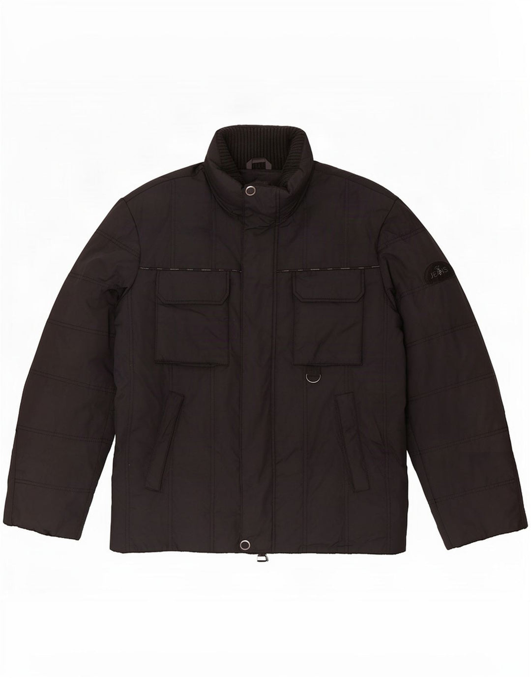 Trussardi Jeans Mens Padded Jacket IT 48 Medium Black Polyester