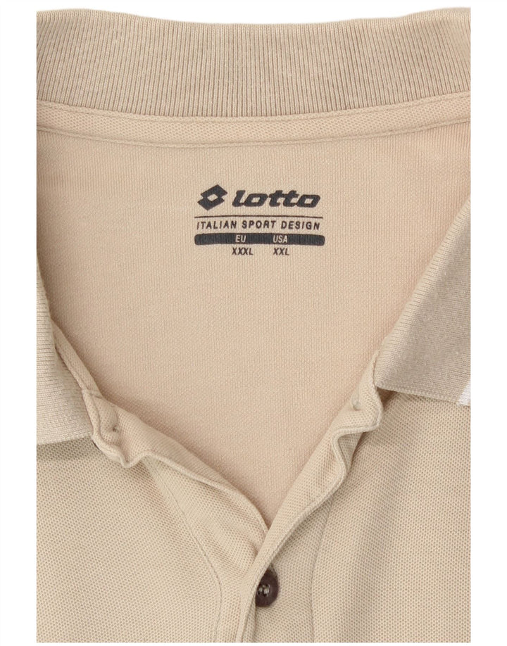 Lotto Mens Polo Shirt 3XL Beige