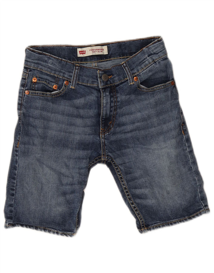 Levi's Boys 511 Slim Denim Shorts 11-12 Years W26  Blue Cotton
