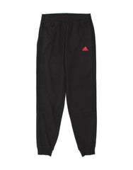 ADIDAS Boys Tracksuit Trousers Joggers 15-16 Years  Black Cotton