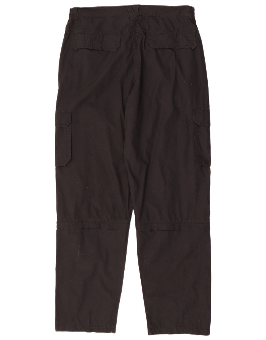 TOPTEX Mens Straight Cargo Trousers IT 52 XL W36 L33 Black Cotton