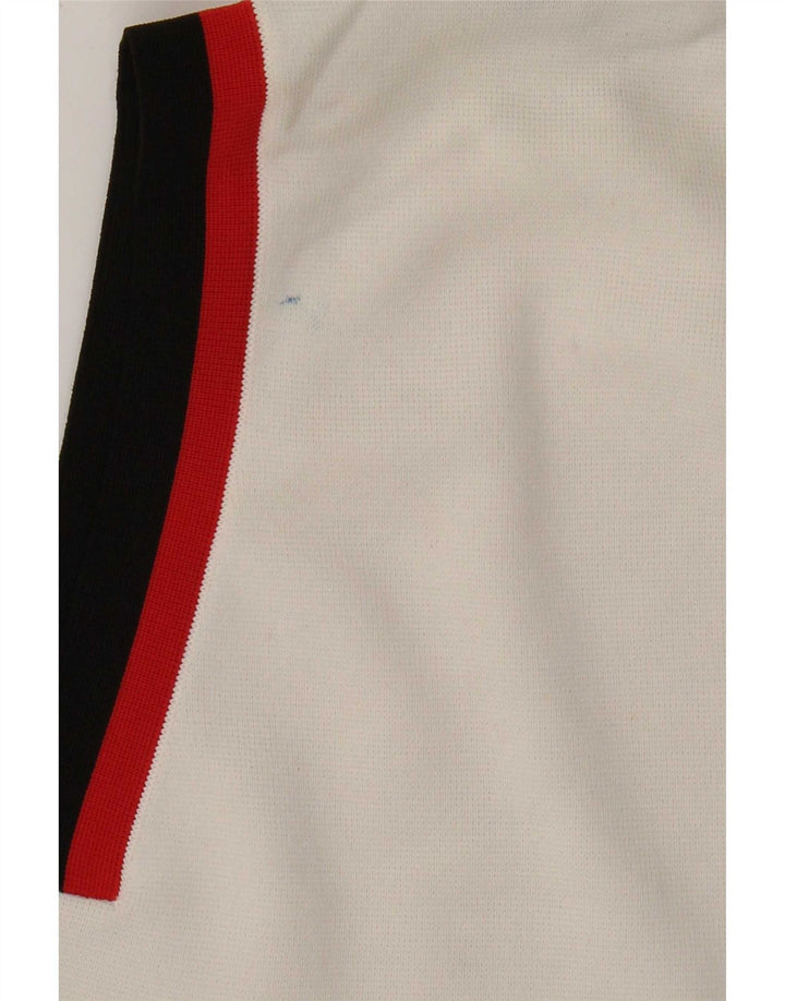 Marks & Spencer Womens Vest Top UK 12 Medium White Colourblock Polyamide