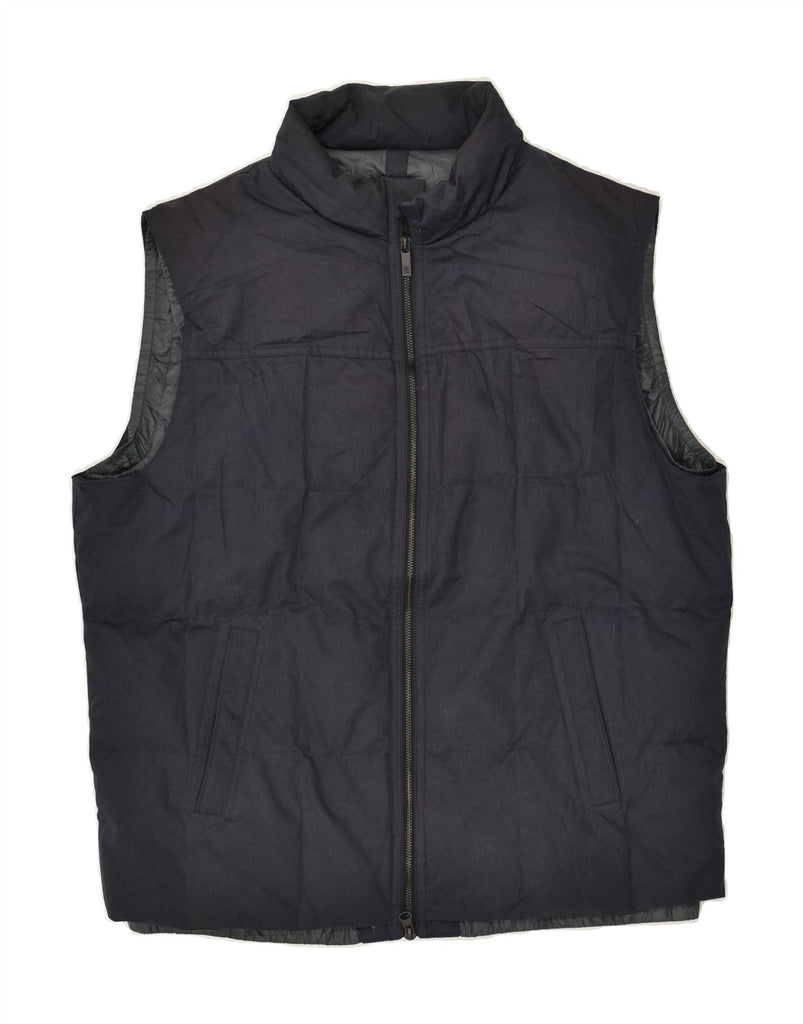 MASSIMO DUTTI Womens Padded Gilet UK 20 2XL Navy Blue | Vintage Massimo Dutti | Thrift | Second-Hand Massimo Dutti | Used Clothing | Messina Hembry 