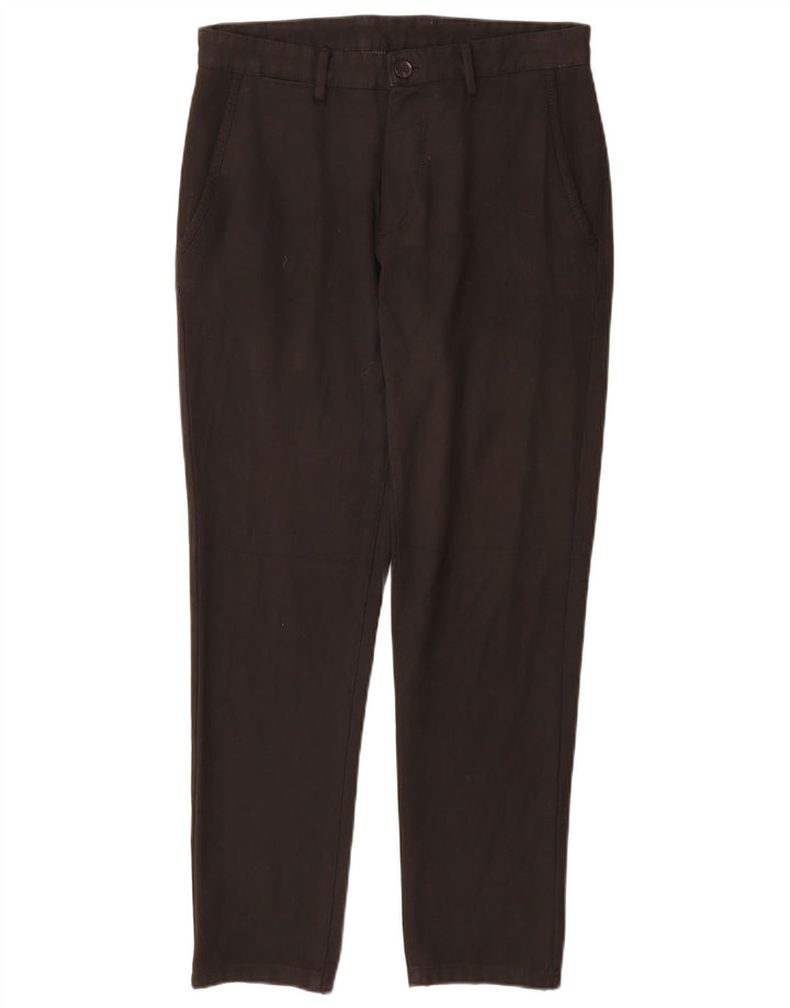 Zara Mens Slim Chino Trousers EU 38 Small W30 L29 Black