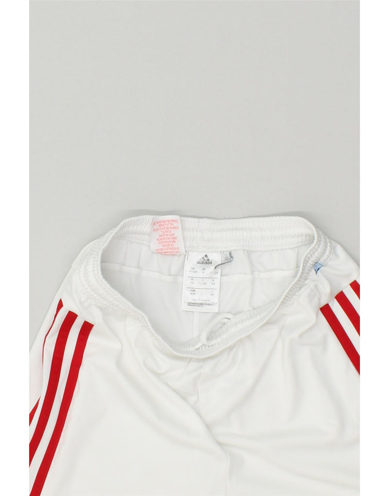 ADIDAS Boys FC Bayern Munchen Sport Shorts 11-12 Years White Polyester | Vintage Adidas | Thrift | Second-Hand Adidas | Used Clothing | Messina Hembry 