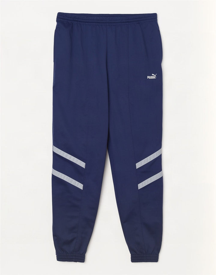 Puma Mens Tracksuit Trousers Large Blue Polyester