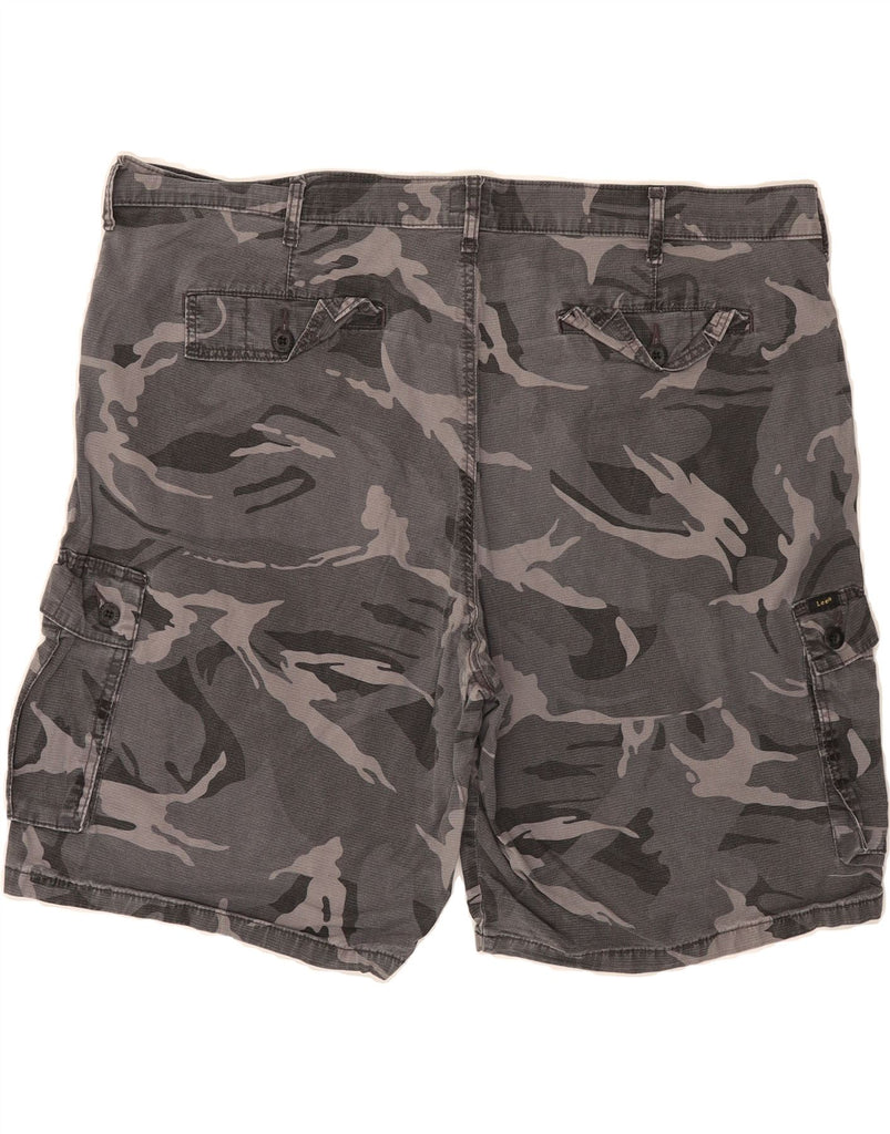 LEE Mens Cargo Shorts W46 3XL Grey Camouflage Cotton Vintage Lee and Second-Hand Lee from Messina Hembry 