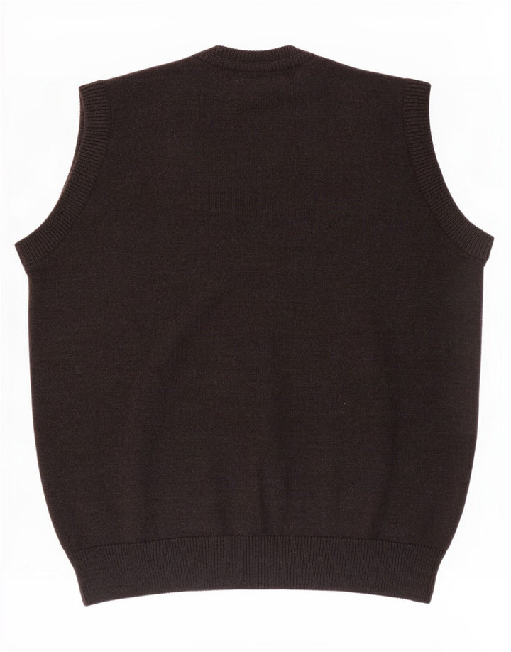 Dardano Mens Vest Tank Top IT 52 Large Grey Acrylic