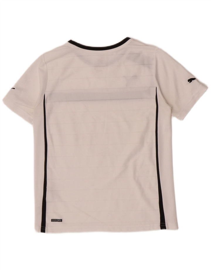 Puma Boys Regular Graphic T-Shirt Top 11-12 Years White Colourblock