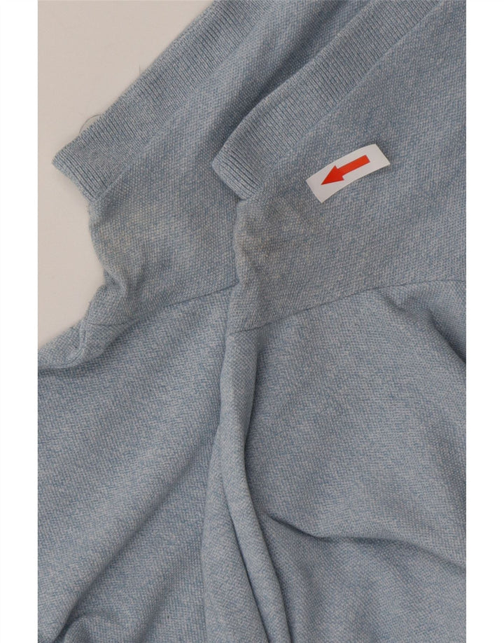 HOLLISTER Mens Polo Shirt Small Blue Cotton