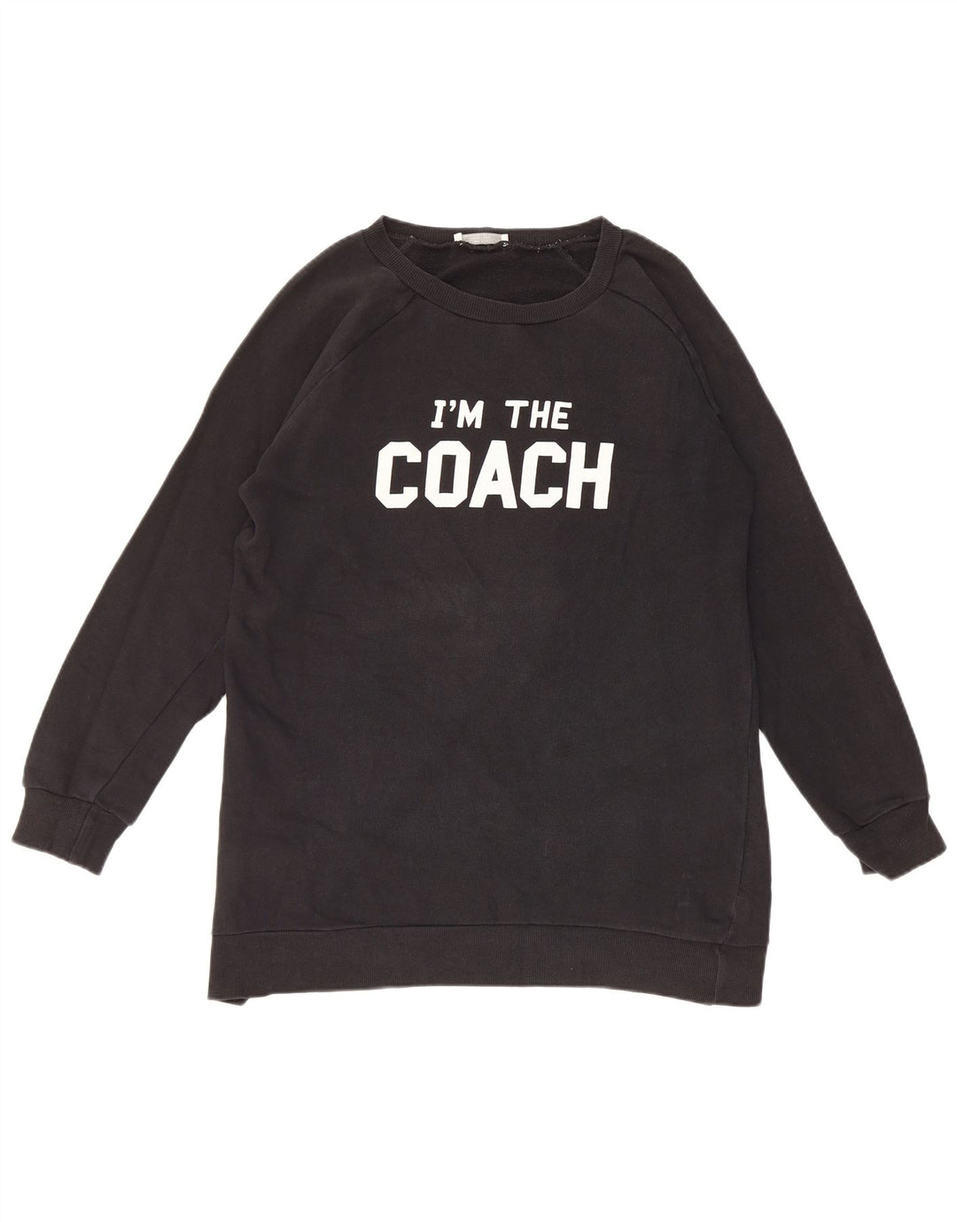 Zara Mens Trafaluc Graphic Sweatshirt Jumper Small Black