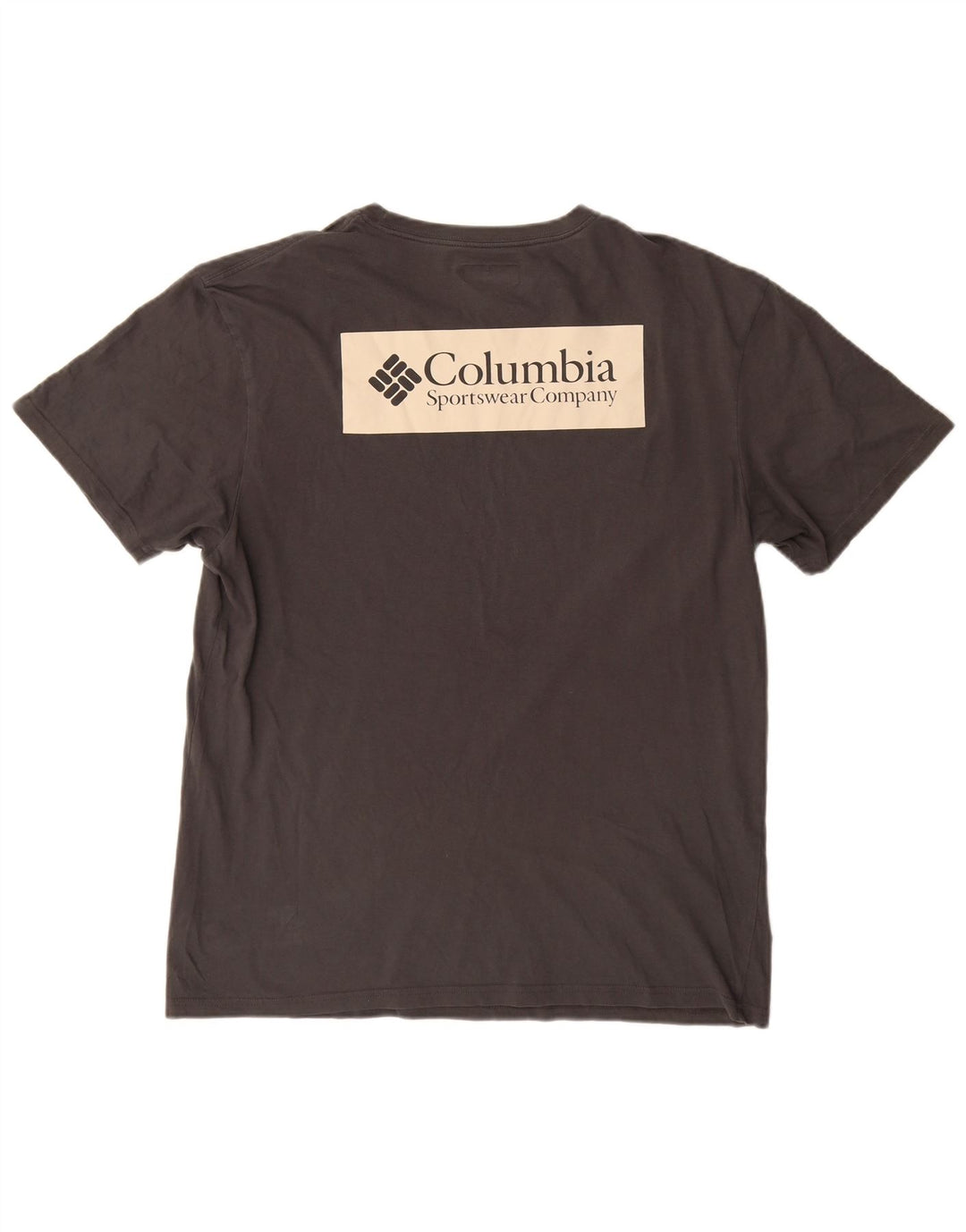 Columbia Mens Graphic T-Shirt Top Large Grey Cotton