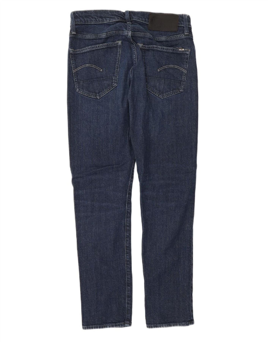 G-STAR Mens 3301 Slim Jeans W30 L30 Navy Blue Cotton