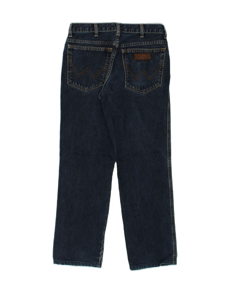 WRANGLER Mens Texas Straight Jeans W31 L30 Navy Blue Cotton | Vintage Wrangler | Thrift | Second-Hand Wrangler | Used Clothing | Messina Hembry 