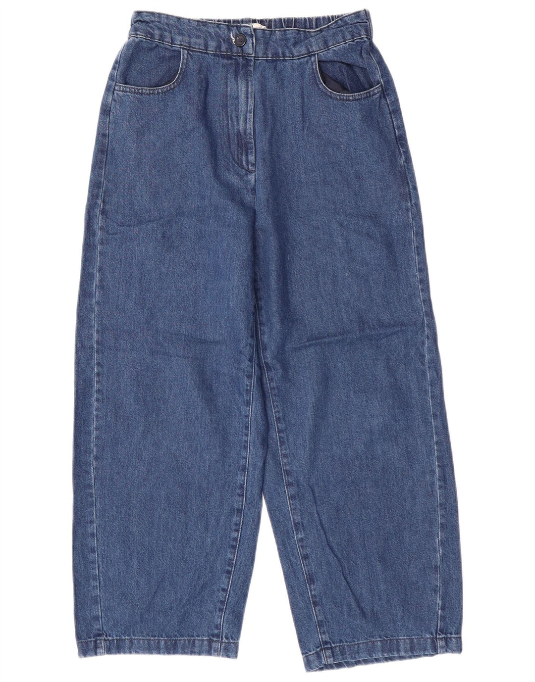 Zara Womens Wide Leg Jeans XS W24 L25 Blue Cotton