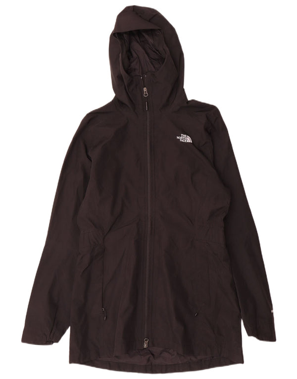 The North Face Womens Hooded Rain Jacket UK 14 Medium Black Polyester
