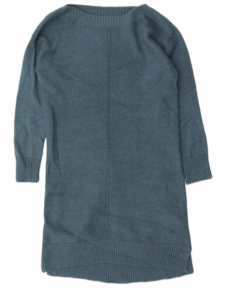Fat Face Womens Jumper Sweater UK 14 Large Blue Cotton