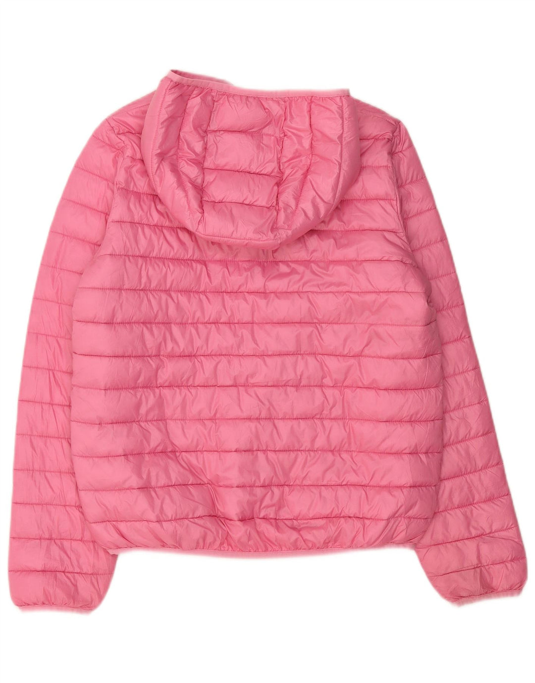 CHAMPION Girls Hooded Padded Jacket 15-16 Years 2XL Pink Polyester