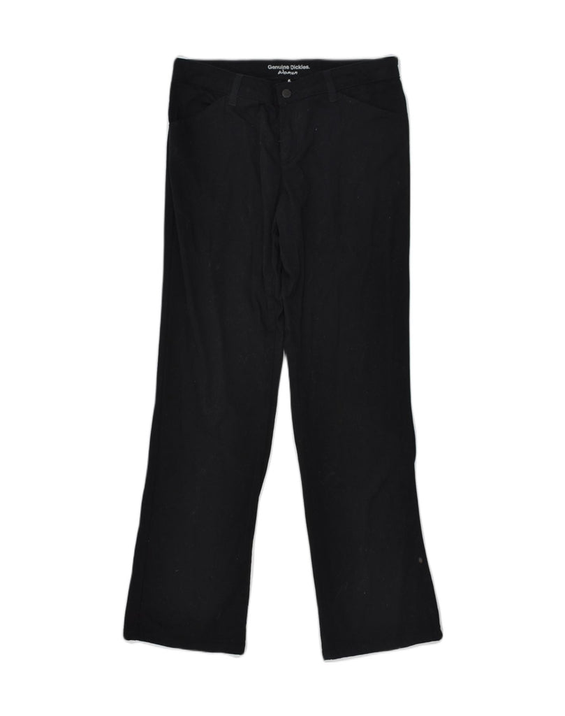 DICKIES Womens Straight Casual Trousers US 8 Medium W28 L30  Black Cotton | Vintage Dickies | Thrift | Second-Hand Dickies | Used Clothing | Messina Hembry 