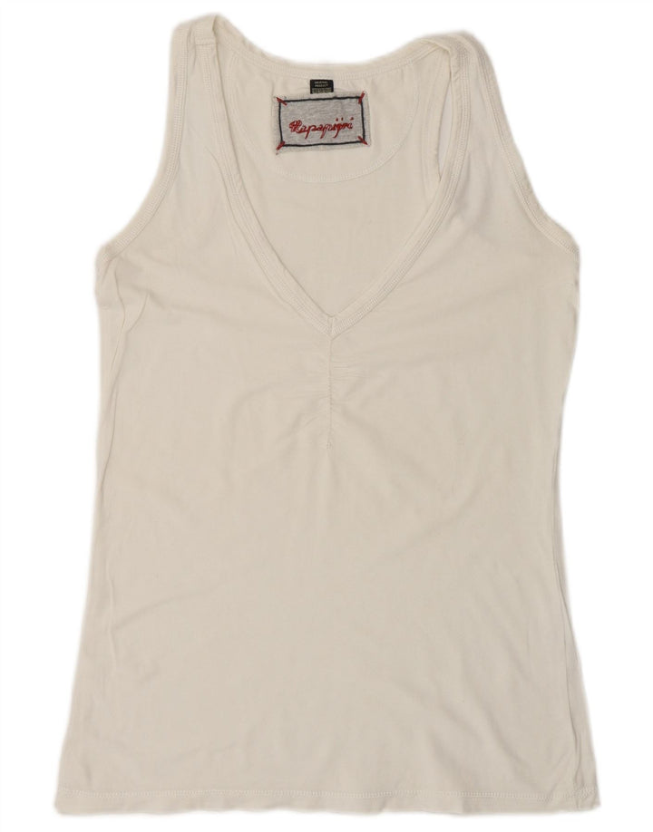 Napapijri Womens Vest Top UK 6 XS White