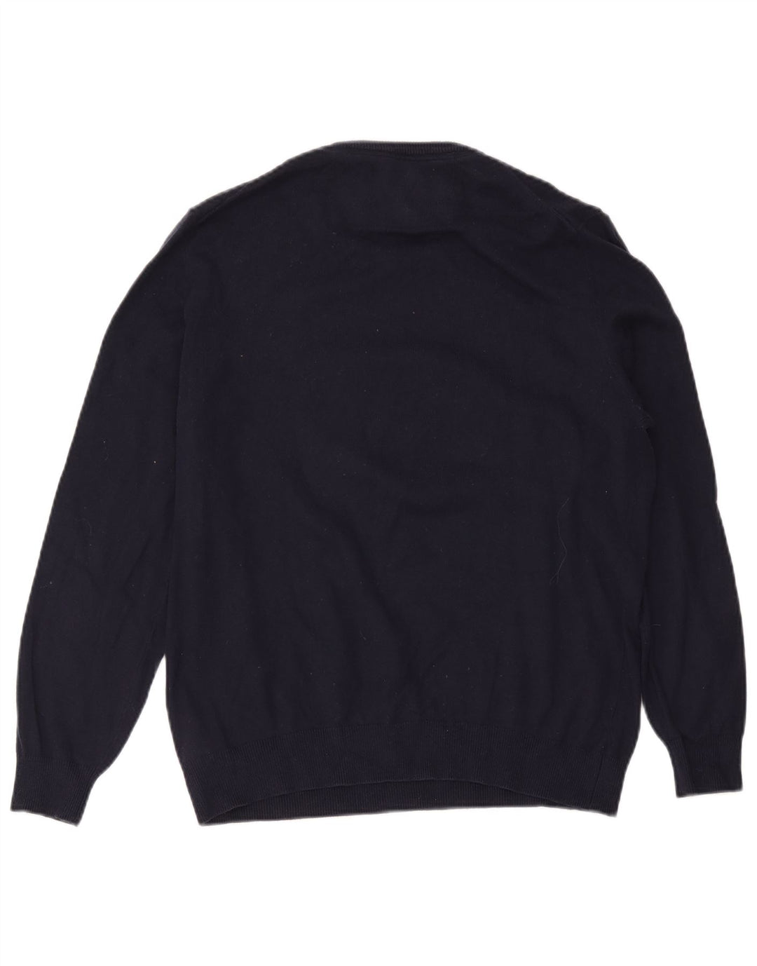 Guess Mens Graphic Boat Neck Jumper Sweater UK 40 Medium Navy Blue