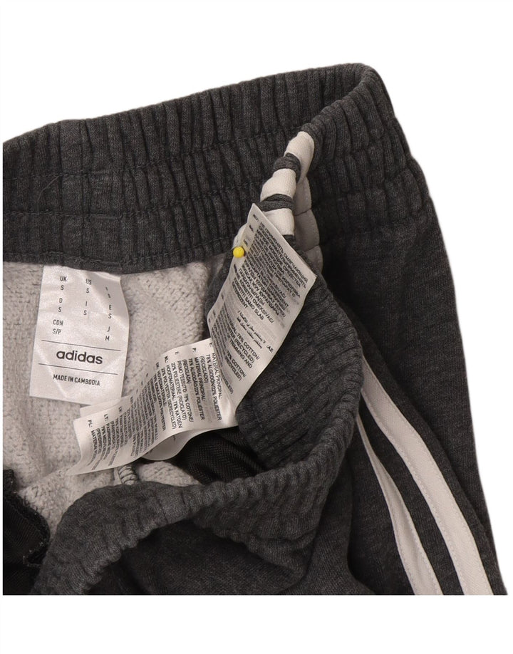 Adidas Mens Tracksuit Trousers Joggers Small Grey Cotton