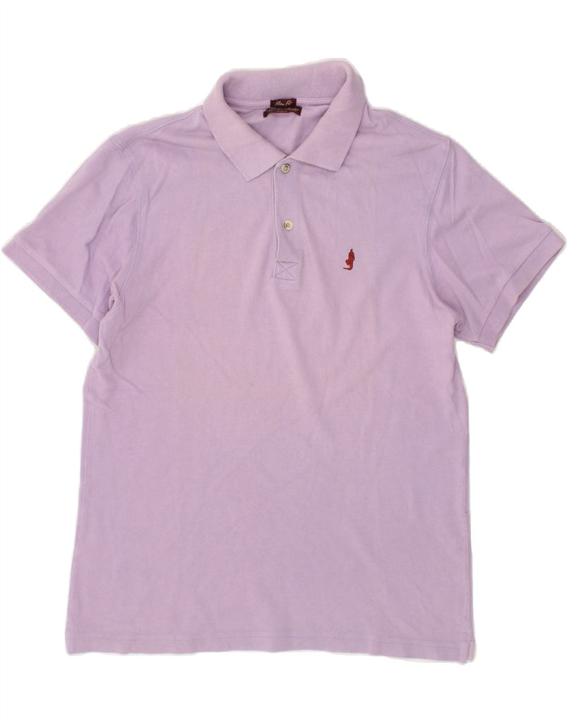 MARLBORO CLASSICS Mens Slim Fit Polo Shirt Medium Purple Cotton | Vintage Marlboro Classics | Thrift | Second-Hand Marlboro Classics | Used Clothing | Messina Hembry 