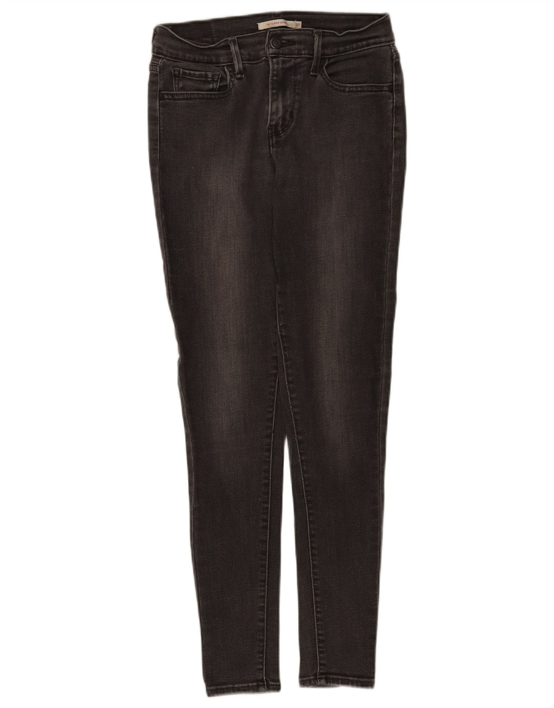 Levi's Womens 710 Super Skinny Jeans W27 L30 Black