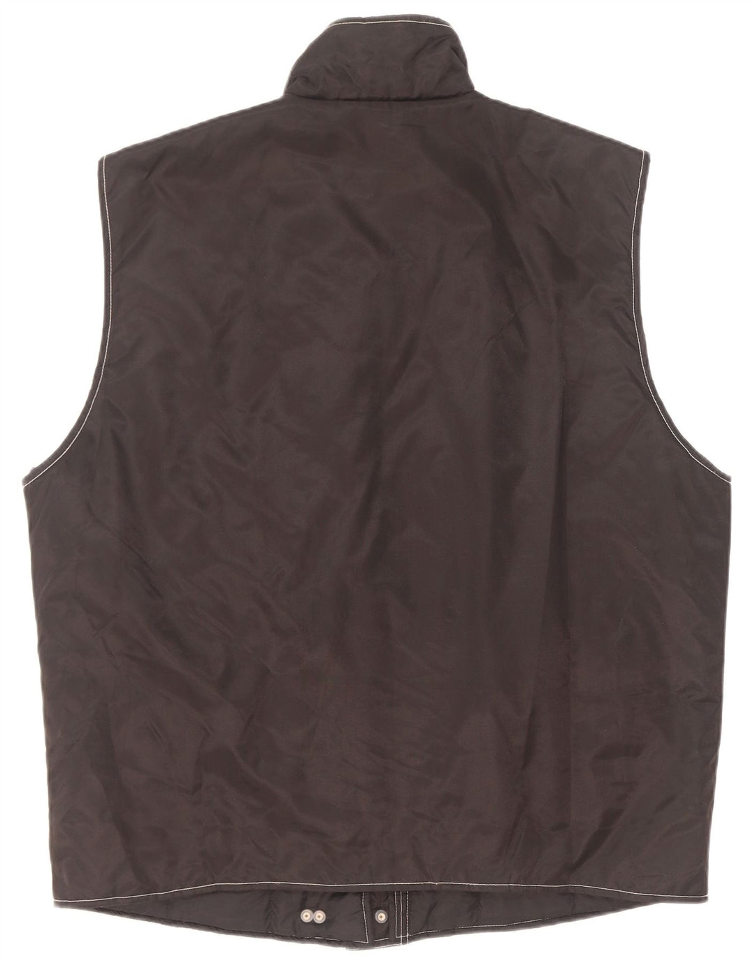 Vintage Womens Oversized Utility Gilet UK 20/22 XL Black Polyamide
