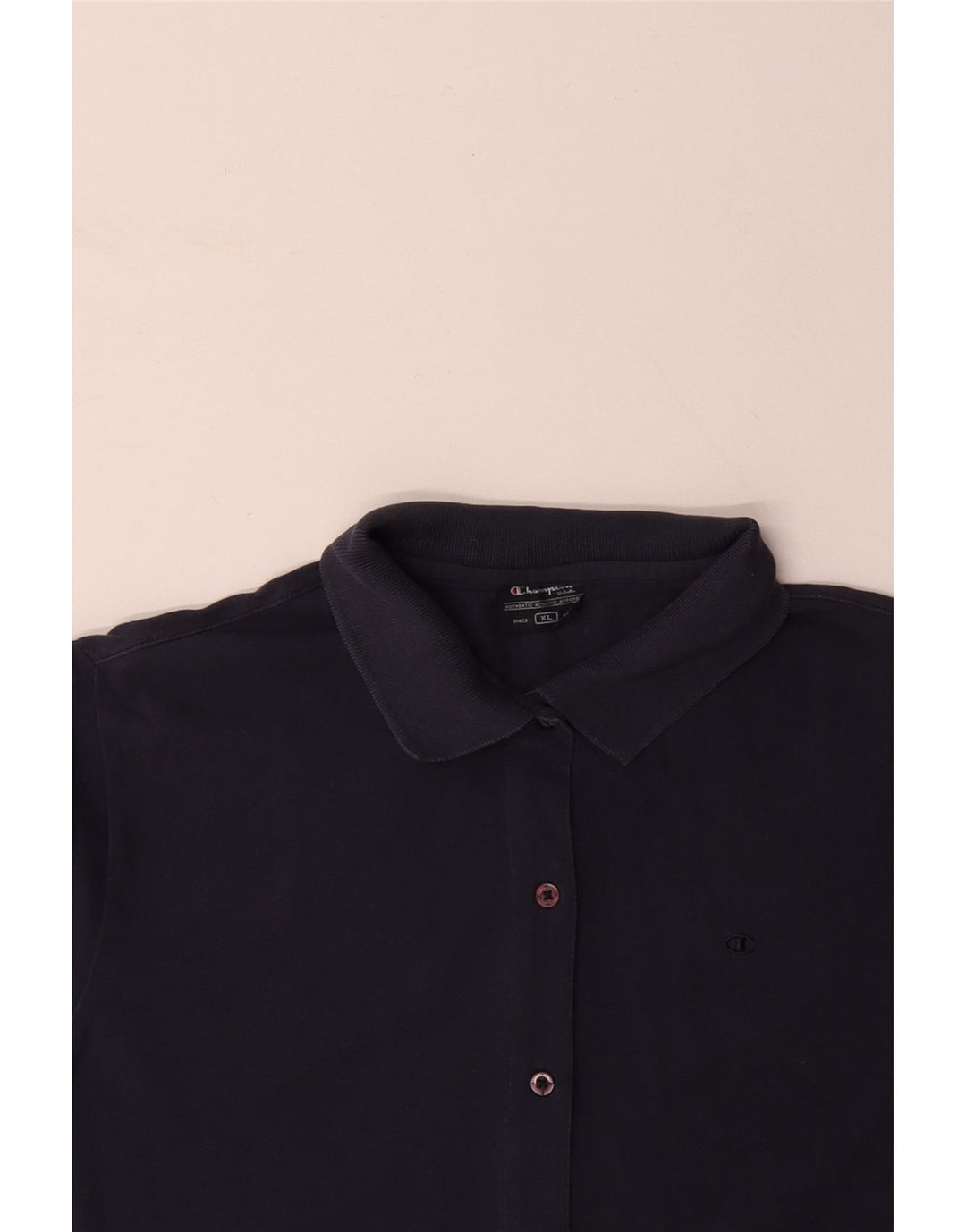 CHAMPION Womens Short Sleeve Shirt Blouse UK 18 XL Navy Blue